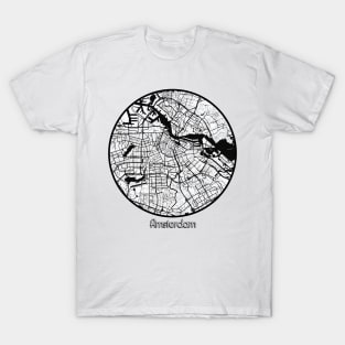 Amsterdam Circle Black & White T-Shirt